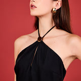 Halter Neck Maxi Dress