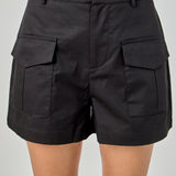 High-Waisted Shorts with Pockets