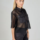 High-Waisted Shorts with Pockets