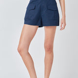 High-Waisted Shorts with Pockets
