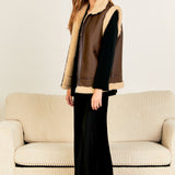 Sherpa Lined Faux Leather Vest