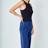 Track Pants with Piping