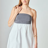 Strapless Balloon Mini Dress