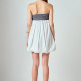 Strapless Balloon Mini Dress
