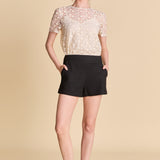Mid Waisted Linen Shorts