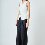 Button Up Knit Vest