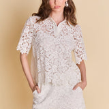 Lace Collared Top