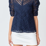 Embroidered Lace Top