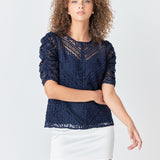 Embroidered Lace Top