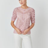Embroidered Lace Top