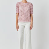 Embroidered Lace Top