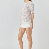 Embroidered Lace Top