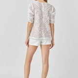 Embroidered Lace Top