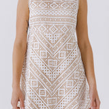 Embroidery Mini Dress