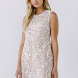 Embroidery Mini Dress