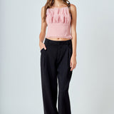 Tulle Cropped Top