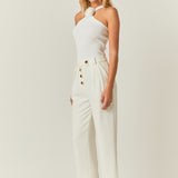 Trousers with Button Detail