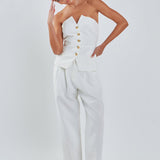 Sleeveless Bustier Vest