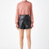 Polka Dot Chiffon Blouse