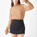 Polka Dot Chiffon Blouse