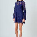 Bell Sleeve Lace Dress