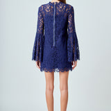 Bell Sleeve Lace Dress