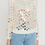 Ombre Sequin Embellished Sweater