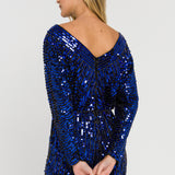 Boat Neck Sequin Romper
