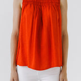 Smocked Yoke Halter Top