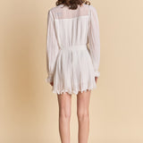 Pleated Romper