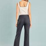 Contrast Binding Sweetheart Knit Top