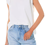 Folded Sleeve Top