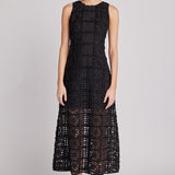Textured Sleeveless Maxi Dress