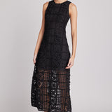 Textured Sleeveless Maxi Dress