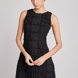 Textured Sleeveless Maxi Dress