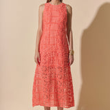 Iris Textured Sleeveless Maxi Dress