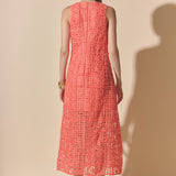 Iris Textured Sleeveless Maxi Dress