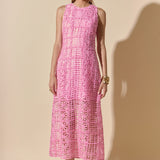 Textured Sleeveless Maxi Dress