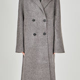 Double Breasted Handmade Blend Maxi Coat