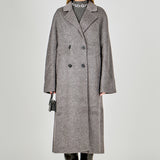 Double Breasted Handmade Blend Maxi Coat