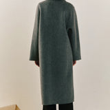 Double Breasted Handmade Blend Maxi Coat