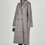 Double Breasted Handmade Blend Maxi Coat