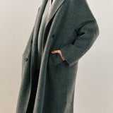 Double Breasted Handmade Blend Maxi Coat