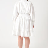 Lace Trim Mini Dress