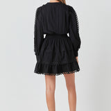 Lace Trim Mini Dress - Final Sale