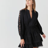 Lace Trim Mini Dress - Final Sale