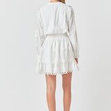 Lace Trim Mini Dress