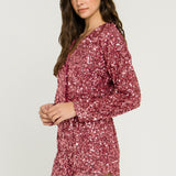 Sequin Wrap Romper