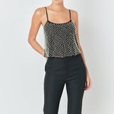 Pearl Embellished Cami Top