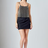 Pearl Embellished Cami Top